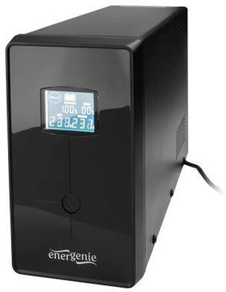 Energenie | UPS su USB ir LCD ekranu, Juodas | 1200 VA