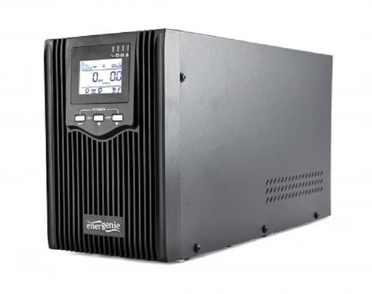 GEMBIRD EG-UPS-PS2000-02 UPS Energenie by 2000VA Pure sine 3x Schuko 3x IEC 230V OUT USB-BF LCD Ekranas