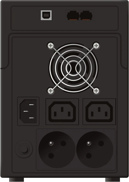 POWERWALK VI 1200 SH FR Power Walker UPS Line-Interactive 1200VA 2x 230V PL, 2x IEC C13, RJ11/RJ45, USB