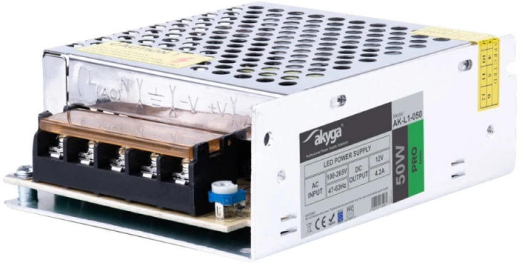 Maitinimo šaltinis Akyga 10.5-14V 4.2A 50W