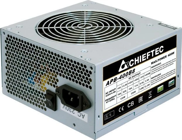 Maitinimo šaltinis Chieftec 400W vertė (APB-400B8-BK)