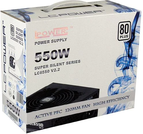 Maitinimo blokas LC-Power LC6550 V2.3 550 W 20+4 kontaktų ATX ATX Juodas