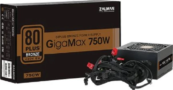 Zalman ZM750-GVII maitinimo blokas 750 W 20+4 pin ATX ATX Juoda