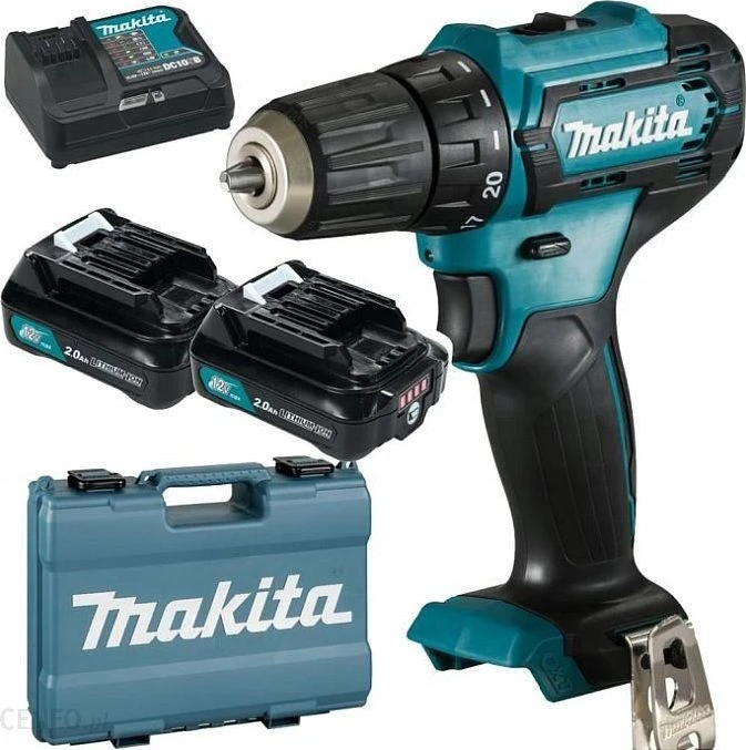 Makita akumuliatorinis suktuvaas - gręžtuvas DF333DSAE 12V 2x2.0Ah