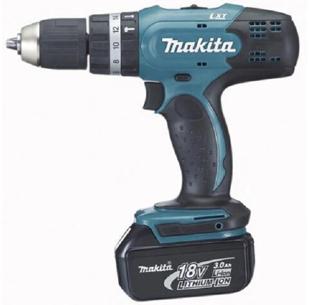 Smūginis suktuvas-gręžtuvas Makita DHP453RFE; 18 V; 2x3,0 Ah akum.
