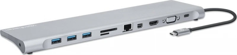 „Manhattan 11-in-1“ USB-C dokas / replikatorius (130578)