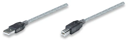 Intracom MANHATTAN didelės spartos USB 2.0 aktyvus kabelis A kištukas / B kištukas 11,0 m (36 pėdos) Praplečia ir padidina signalą į bet kurį USB įrenginį