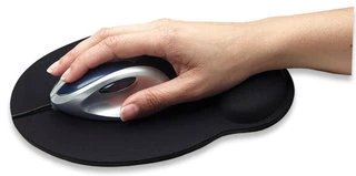 Intracom MANHATTAN Wrist-Rest Pelės kilimėlis Ergonomiškas dizainas Kovoja su nuovargiu Neslystantis pagrindas Minkštas riešo atramas jaučiasi kaip gelis juodas