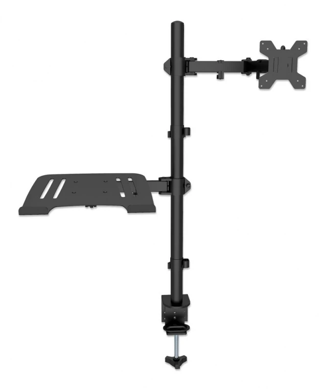 Laikiklis Intracom MANHATTAN Desktop Combo Mount su Monitorius Arm ir Nešiojamas kompiuteris Stovas nuo 13 iki 32 colių Monitorius iki 8kg ir nuo 10 iki 17 colių Nešiojamasis kompiuteris iki 8kg