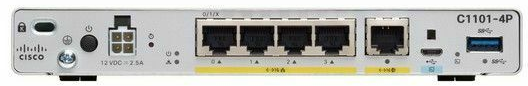 Cisco ISR 1101 4 prievadų GE Ethernet - WAN maršrutizatorius