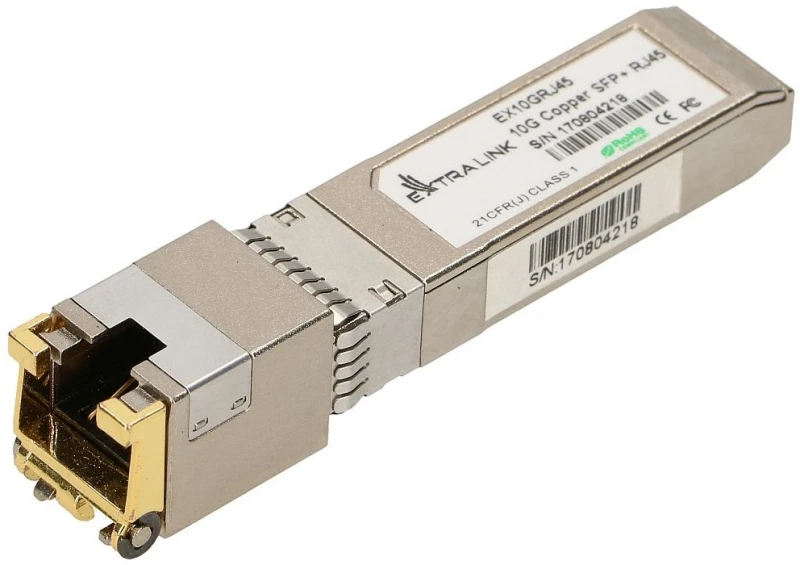 Šakotuvas Extralink SFP Module SFP RJ45 10G 1x RJ45 10Gb/s