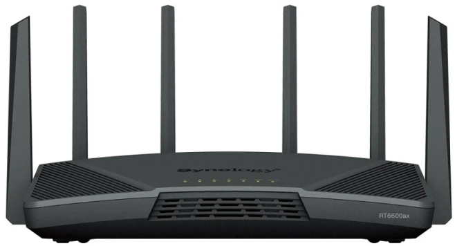 Synology RT6600ax Ultra-fast and Secure Belaidis maršrutizatorius for Homes | Synology | Ultra-fast and Secure Belaidis maršrutizatorius for Homes | RT6600ax | 802.11ax | 4800 Mbit/s | Ethernet LAN (RJ-45) jungtys 5 | Mesh Support No | MU-MiMO Yes | No mobile broadband | Antenna type External antena x 6 | 24 mėn.