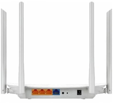 TP-LINK AC1200 Dual-Band Wi-Fi Gigabit Maršrutizatorius 300Mbps esant 2,4GHz + 867Mbps 5GHz 4 antenos 1 Gigabit WAN + 3 Gigabit LAN prievadai