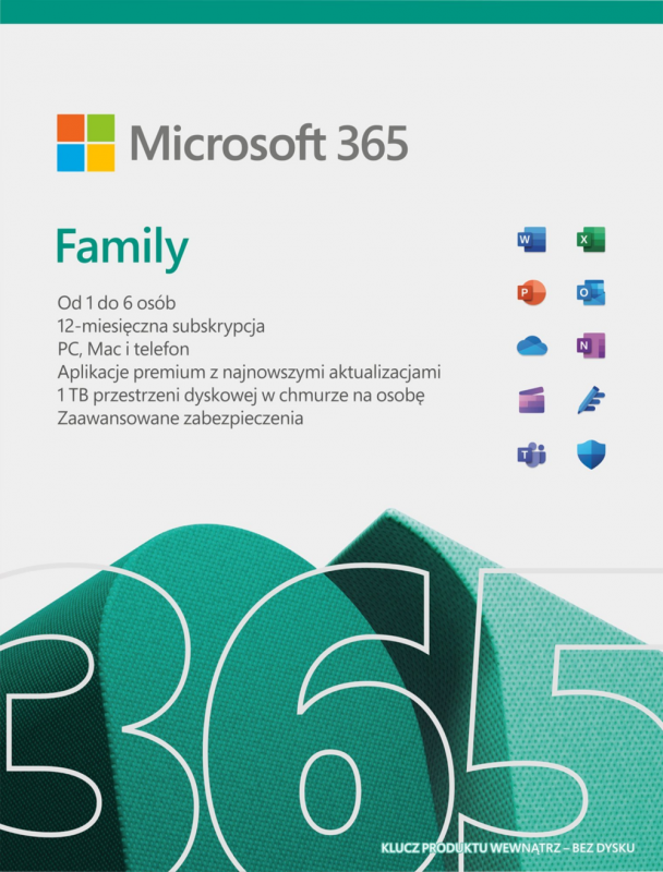 „Microsoft 365 Family + Copilot PL“ – vienerių metų licencija