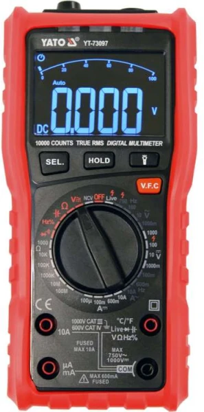 Yato skaitmeninis testeris True RMS YT-73097
