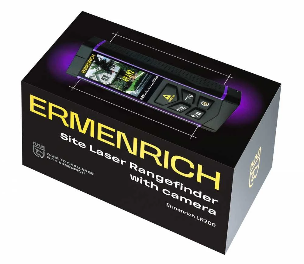 Ermenrich PRO LR200 lazerinis multimetras su kamera