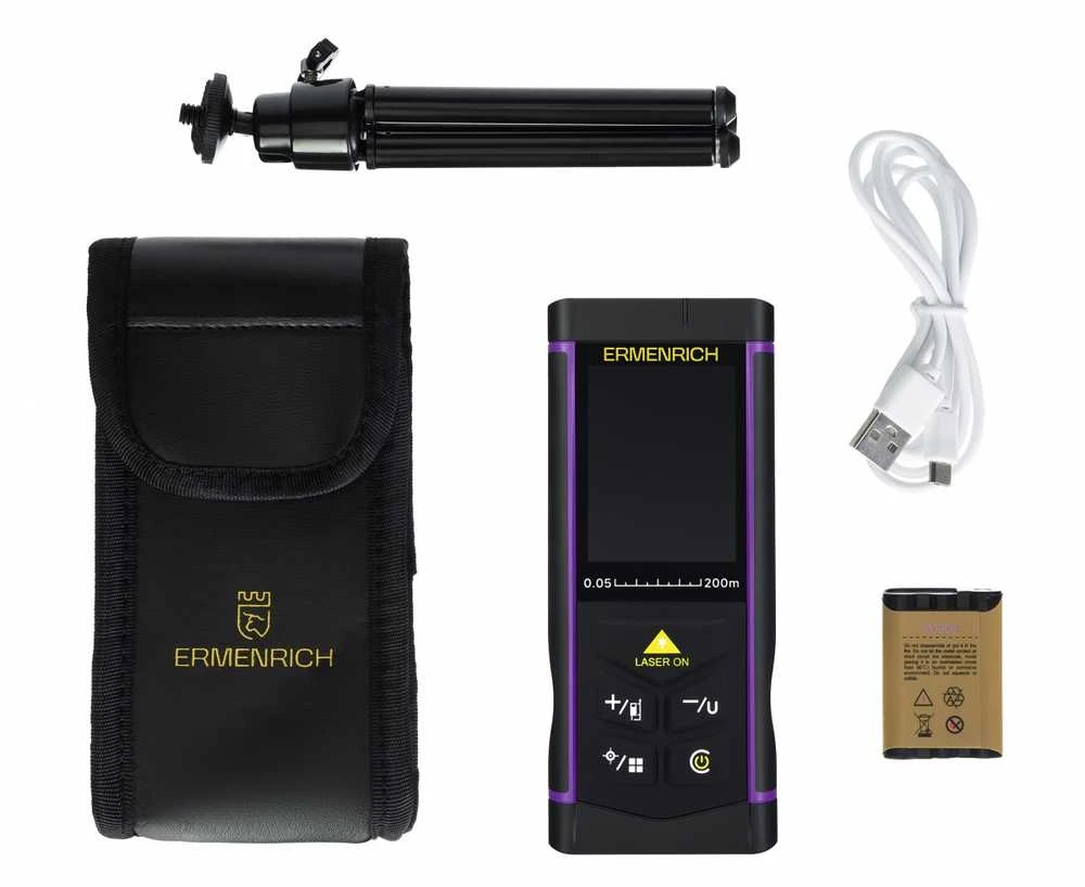 Ermenrich PRO LR200 lazerinis multimetras su kamera