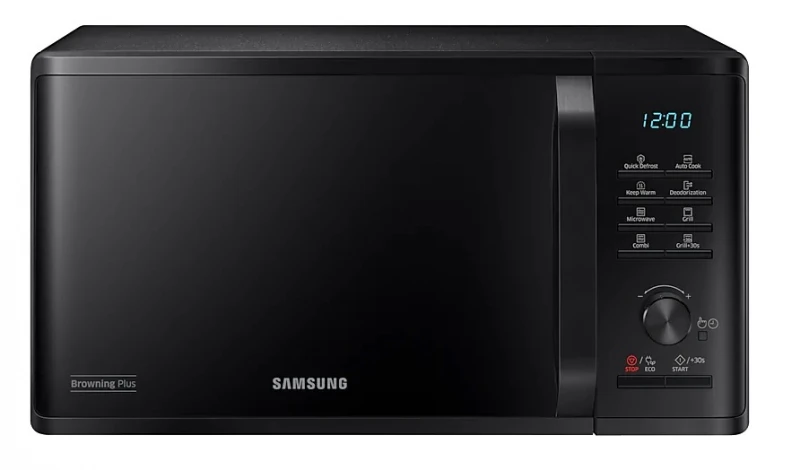 Samsung mikrobangų krosnelė su griliu MG23K3515AK Laisvai stovi, Grilis, 1250 W, Juodas, Atšildymo funkcija