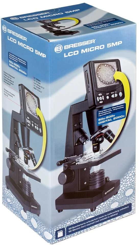 Mikroskopas Bresser 50x-2000x LCD Microscope 8,9cm (3,5 )