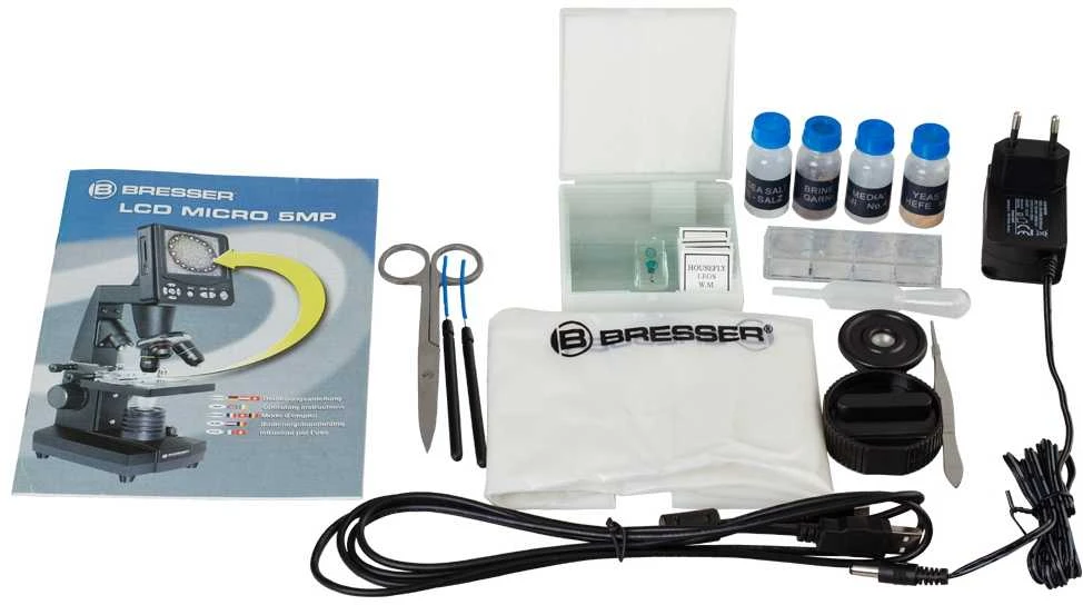 Mikroskopas Bresser 50x-2000x LCD Microscope 8,9cm (3,5 )
