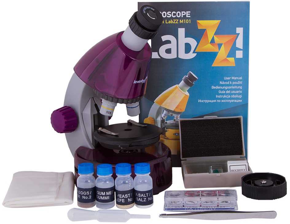 Mikroskopas Levenhuk LabZZ M101 Amethyst mikroskop
