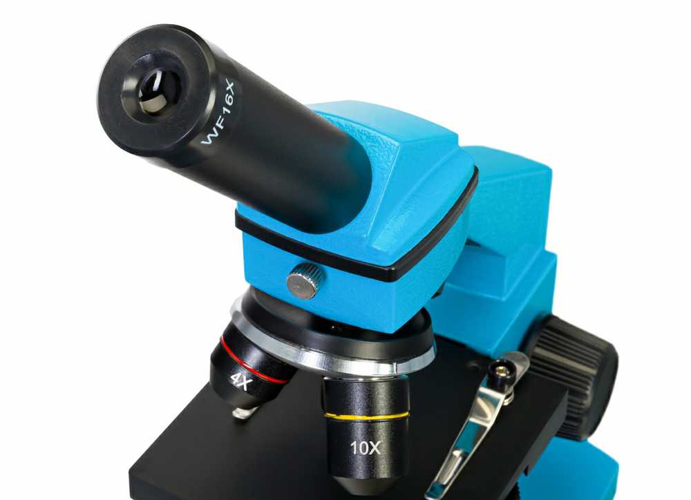Mikroskopas Levenhuk Rainbow 2L PLUS Azure mikroskop
