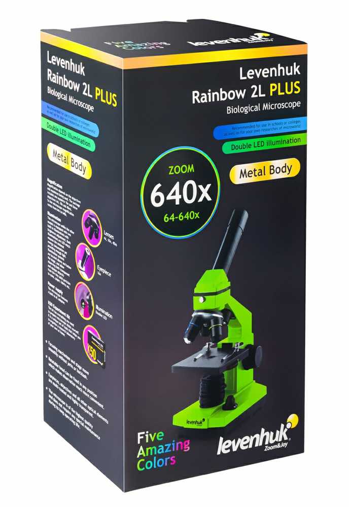 Mikroskopas Levenhuk Rainbow 2L Plus Moonstone mikroskop