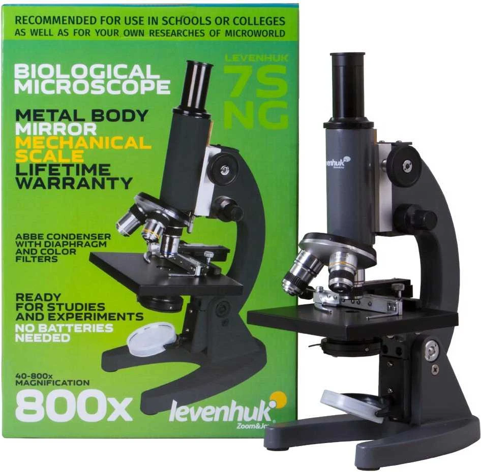Monokulinis mikroskopas Levenhuk 7S NG 40x–800x