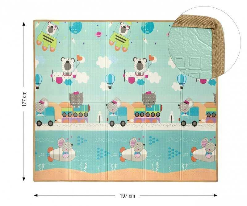 MILLY MALLY 6432 Play Circus ir Travel T1 sulankstomas putplasčio kilimėlis