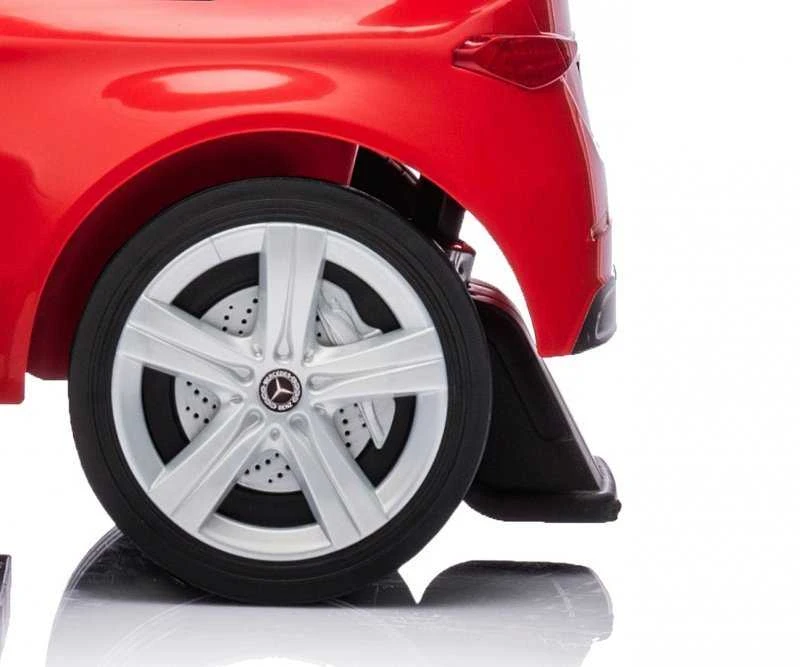 Motoroleris su vairavimo rankena MERCEDES C-Class Deluxe Milly Mally Raudona