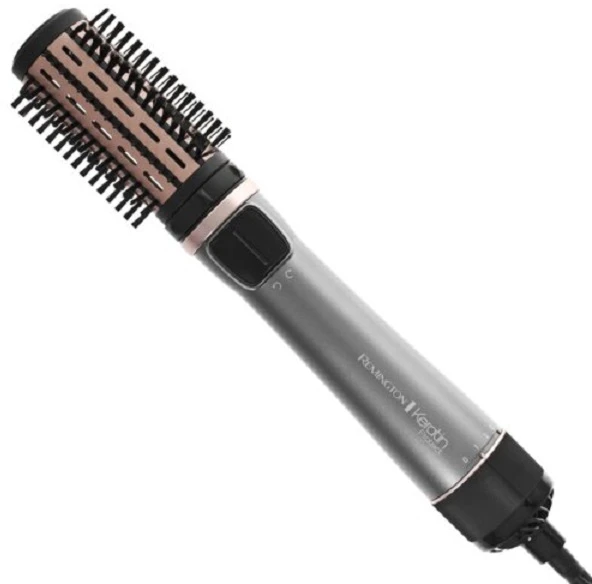 Remington Keratin Protect Rotating Air Styler | AS8810 | Keraminė šildymo sistema | Šildymo lygių skaičius 2 | 100 W | Pilkas/Juodas