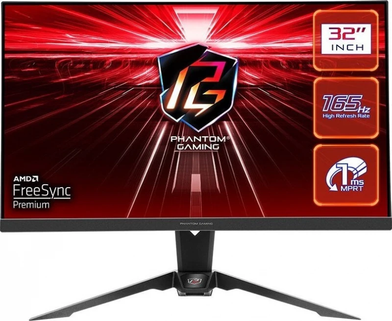 Monitorius ASRock PG32QF2B  | 31.5 " | VA | 16:9 | 165 Hz | 1 ms | 2560 x 1440 | 550 cd/m² | HDMI x2