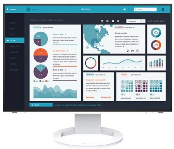 Monitorius EIZO EV2795EN 27" IPS 16:9 2560X1440 USB-C/70W RJ45 (Baltas)