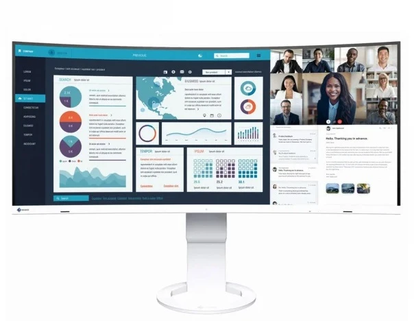Monitorius EIZO FlexScan EV3895-WT – 37,5 colio | IPS | 3840 x 1600