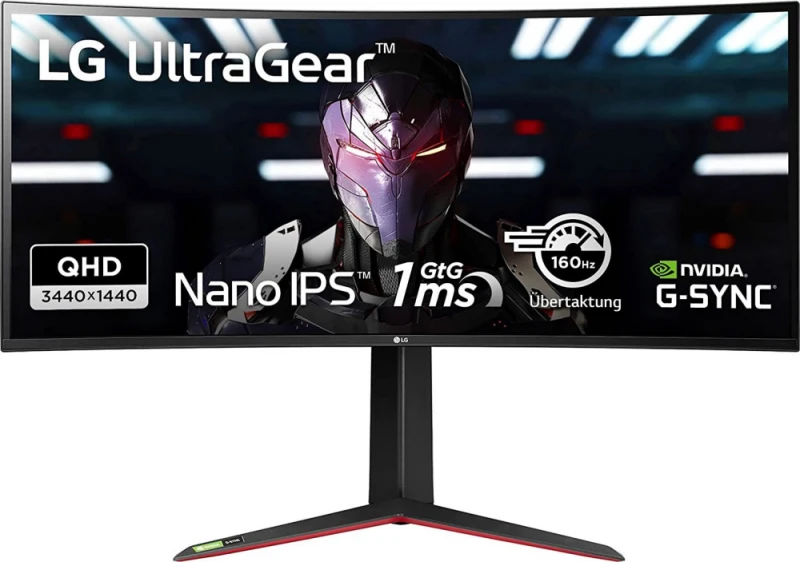 LG | Curved Gaming Monitorius | 34GN850P-B | 34 colių | IPS | UWQHD | 21:9 | 160 Hz | 1 ms | 3440 x 1440 | 400 cd/m²