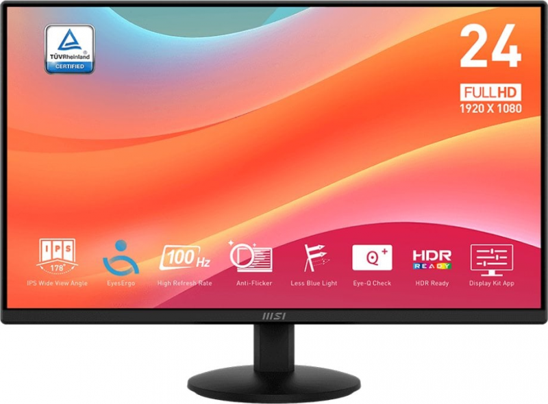 Monitorius MSI PRO MP242L | 100 Hz | Full HD | 23,8'' | IPS | 1 ms