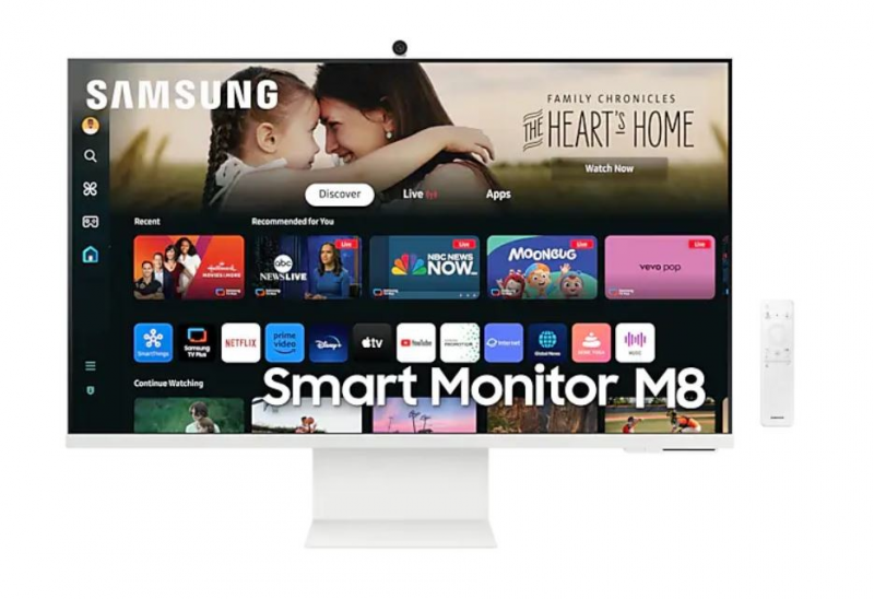 Monitorius Samsung | LS32DM801UUXDU | 32 " | VA | 16:9 | 60 Hz | 4 ms | 3840 x 2160 pikselių | 400 cd/m² | HDMI jungtys quantity 1 | Baltas