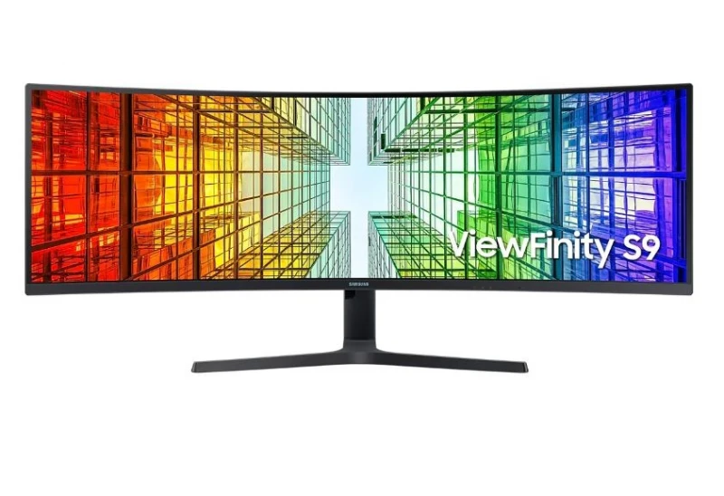 Monitorius - Samsung ViewFinity S9 S49C950UAU 49", Lenktas, Dual QHD, KVM, Juodas