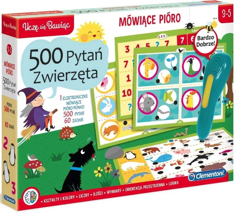 Žaidimas gyvūnai su kalbančiu rašikliu, lenkų Kalbos Clementoni 50781