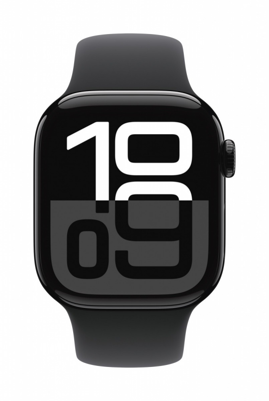 Išmanusis laikrodis Apple Watch Series 10 GPS 42mm Jet Juodas Aliuminio Case with Juodas Sport Band - S/M
