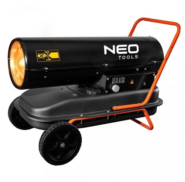 Neo Tools Neo Oil šildytuvas 30kW, bakas 34l, ratai 90-081