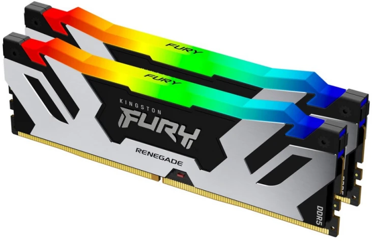 RAM Kingston KF560C32RSAK2-96 96GB 6000MT/s DDR5 CL32 DIMM (2 komplektas) FURY Renegade RGB XMP | Kingstonas