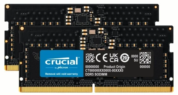 RAM Crucial 16GB [2x8GB 5600MHz DDR5 CL46 SODIMM]