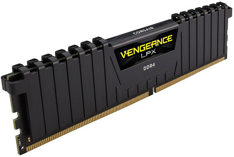 RAM CORSAIR DDR4 2400MHz 16GB 2 x 288 DIMM Nebuferinis 14-16-16-31 Vengeance LPX Juodas Šilumos skirstytuvas 1.20V