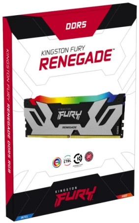 RAM Kingston KF560C32RSAK2-96 96GB 6000MT/s DDR5 CL32 DIMM (2 komplektas) FURY Renegade RGB XMP | Kingstonas