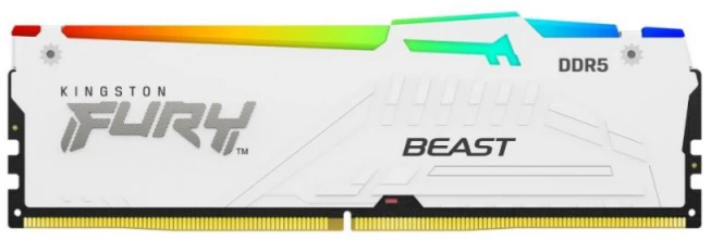 RAM Kingston KF556C36BWEAK2-32 32GB 5600MT/s DDR5 CL36 DIMM (Kit of 2) FURY Beast Baltas RGB EXPO | Kingstonas