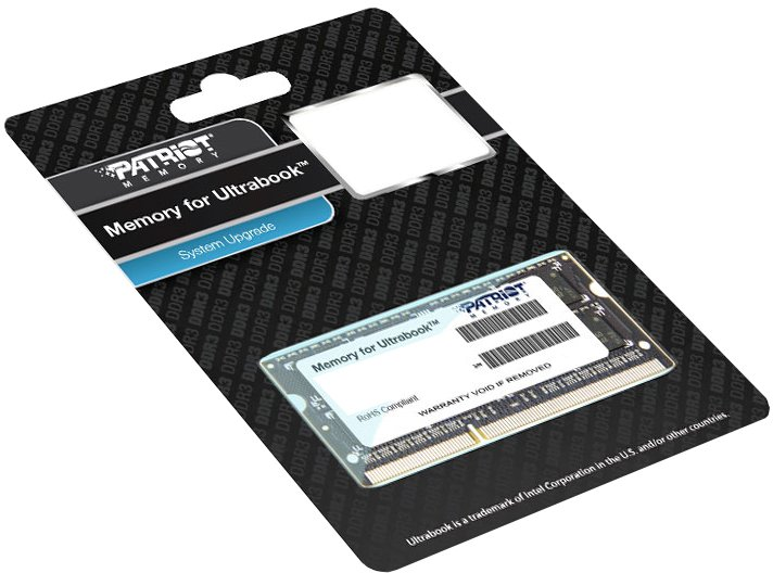 Nešiojamo kompiuterio atmintis „Patriot Signature“ nešiojamojo kompiuterio atmintis, SODIMM, DDR3L, 4 GB, 1600 MHz, CL11 (PSD34G1600L2S)
