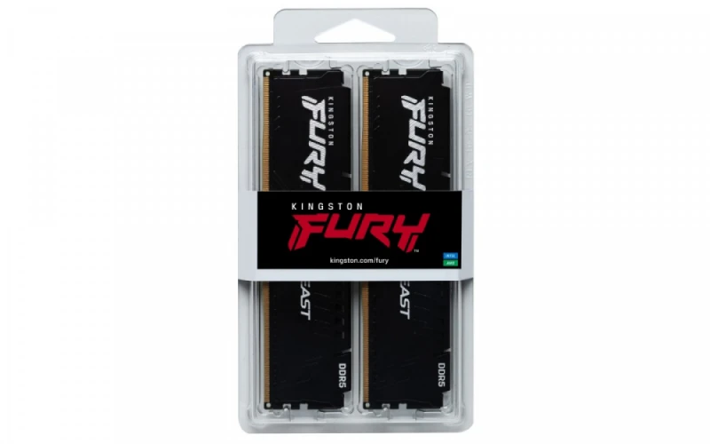 RAM Kingston KF568C34BBEK2-32 32GB 6800MT/s DDR5 CL34 DIMM (Kit of 2) FURY Beast Juodas EXPO | Kingstonas