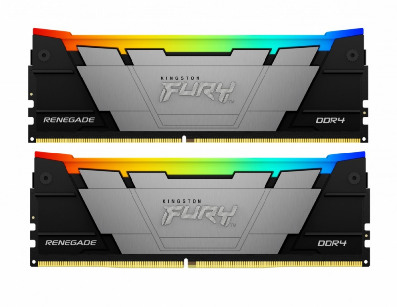 RAM KINGSTON 32GB 3600MT/s DDR4 CL16 DIMM rinkinys iš 2 1Gx8 FURY Renegade RGB