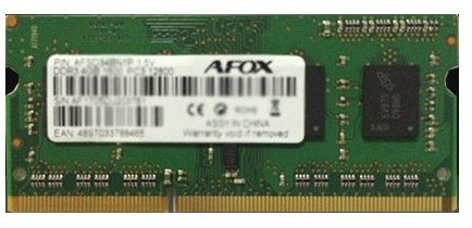 AFOX SO-DIMM DDR3 8GB atminties modulis 1333 MHz LV 1,35V